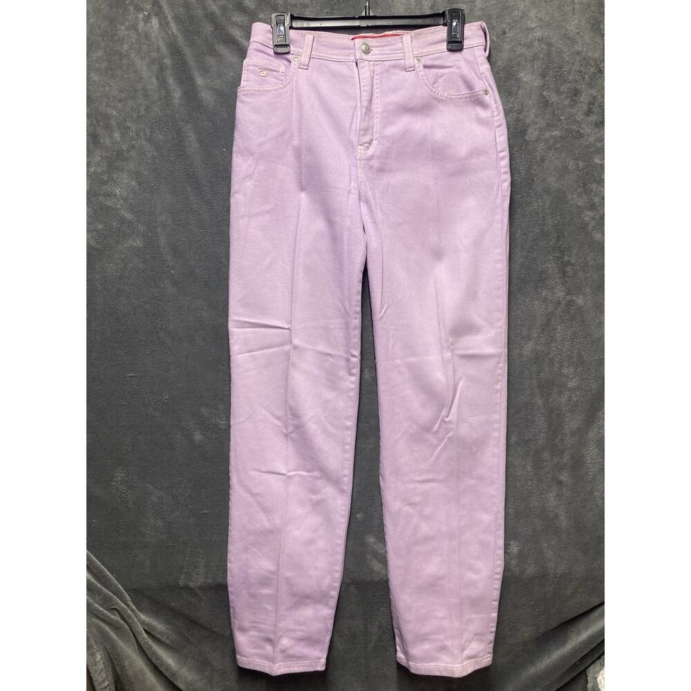 VTG 90s Gloria Vanderbilt Lavender Mom Jeans Sz 8 Tapered Leg Pastel Soft Girl
